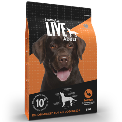 Probiotic Live Hundefoder Med Laks Og Ris